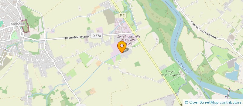 localisation de l'entreprise SCI CPA  MERVILLE