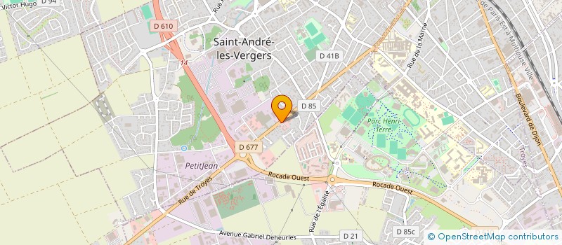 localisation de l'entreprise SCI CPA  SAINT-ANDRE-LES-VERGERS