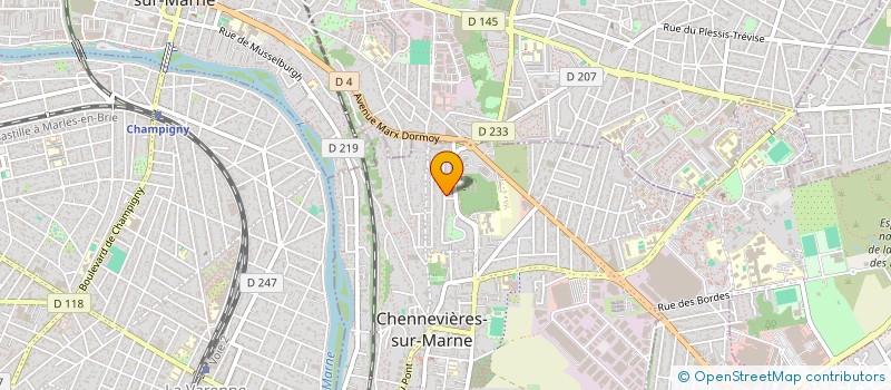 localisation de l'entreprise SCI CPA 94  CHENNEVIERES-SUR-MARNE