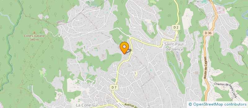 localisation de l'entreprise SCI CPASDLOL  LA COLLE-SUR-LOUP