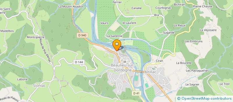 localisation de l'entreprise SCI CPAT  BEAULIEU-SUR-DORDOGNE