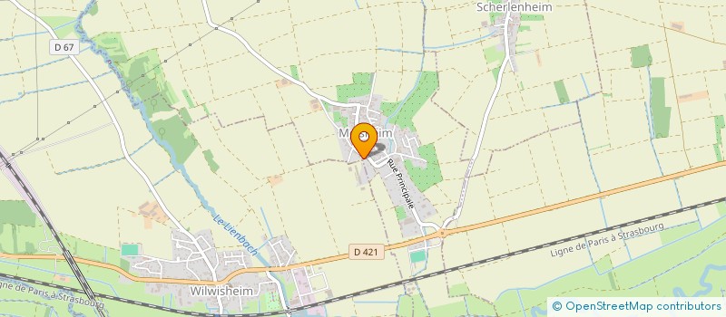 localisation de l'entreprise SCI CPB  WICKERSHEIM-WILSHAUSEN