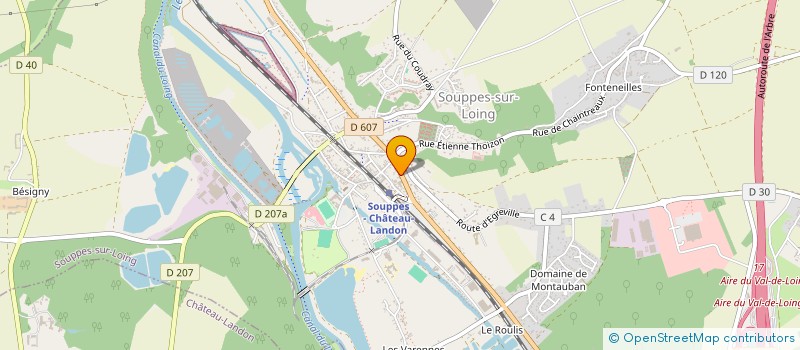 localisation de l'entreprise SCI CPB  SOUPPES-SUR-LOING