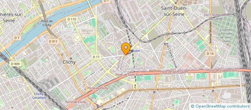 localisation de l'entreprise SCI CPB IMMOBILIER à SAINT-OUEN-SUR-SEINE