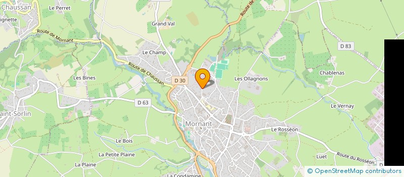 localisation de l'entreprise SCI CPB PATRIM'  MORNANT