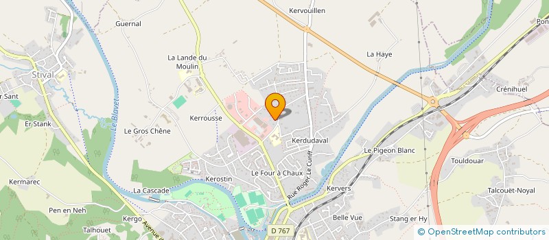 localisation de l'entreprise SCI CPBY  PONTIVY