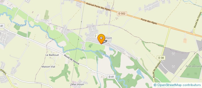 localisation de l'entreprise SCI CPDB  EYZIN-PINET