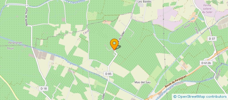 localisation de l'entreprise SCI CPE  THUIR