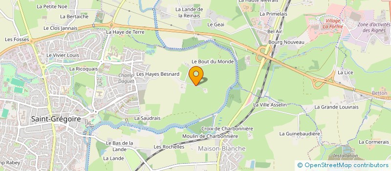 localisation de l'entreprise SCI CPEJ  SAINT-GREGOIRE