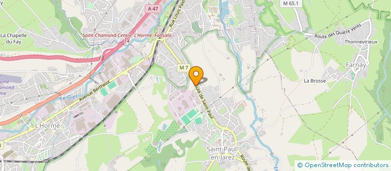 localisation de l'entreprise SCI CPER  SAINT-PAUL-EN-JAREZ