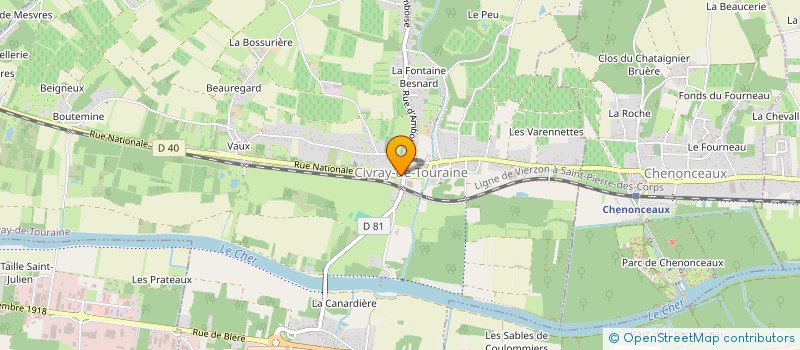 localisation de l'entreprise SCI CPF  CIVRAY-DE-TOURAINE