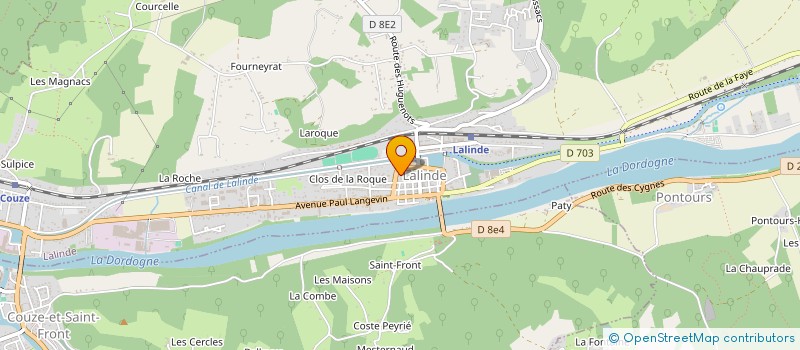 localisation de l'entreprise SCI CPGMP  LALINDE