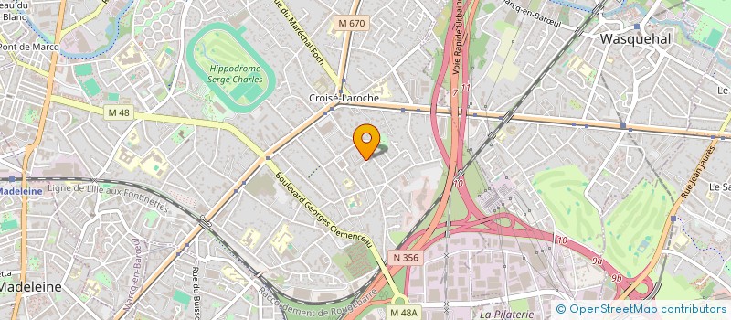 localisation de l'entreprise SCI CPH à MARCQ-EN-BARŒUL