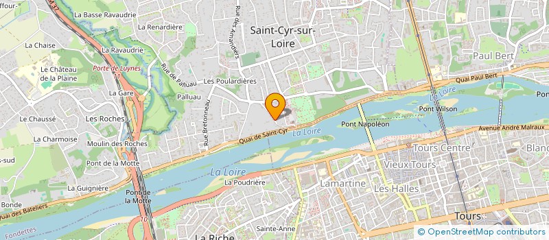 localisation de l'entreprise SCI CPHB BYGG  SAINT-CYR-SUR-LOIRE