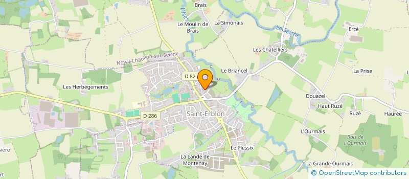 localisation de l'entreprise SCI CPI ST ERBLON  SAINT-ERBLON