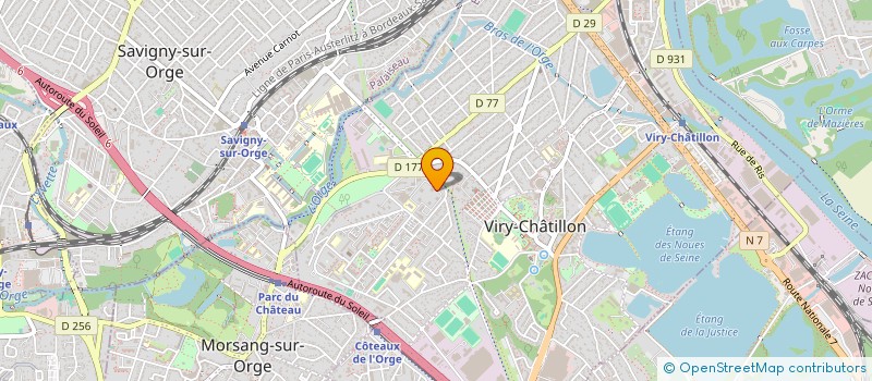 localisation de l'entreprise SCI CPJ-FAUCHER-COLLING à VIRY-CHATILLON