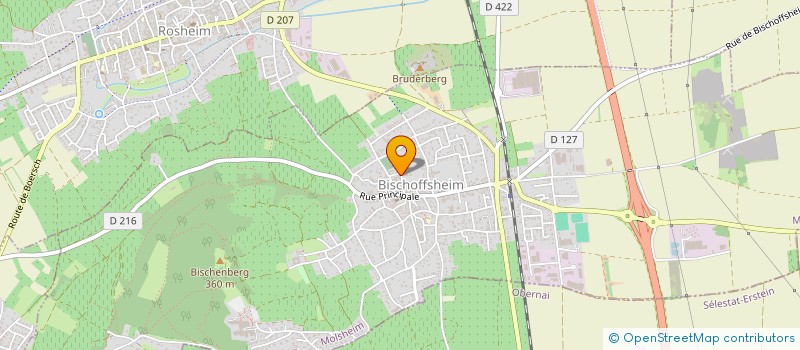 localisation de l'entreprise SCI CPJEOM  BISCHOFFSHEIM