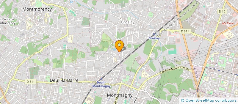 localisation de l'entreprise SCI CPJP  DEUIL-LA-BARRE