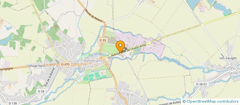 localisation de l'entreprise SCI CPK 05  BLETTERANS