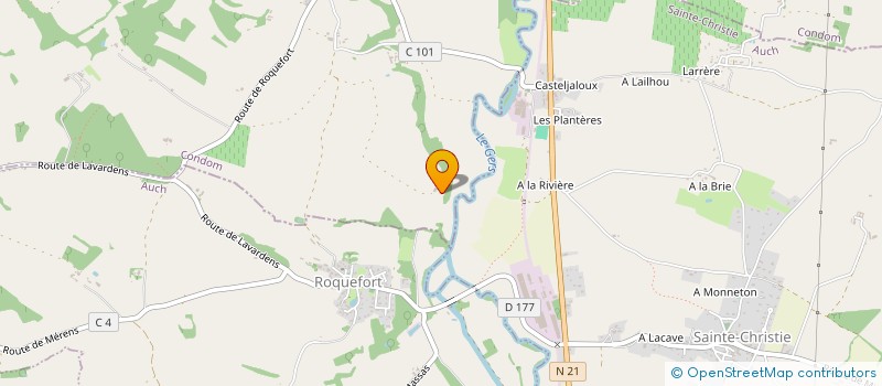 localisation de l'entreprise SCI CPLB  MONTESTRUC-SUR-GERS