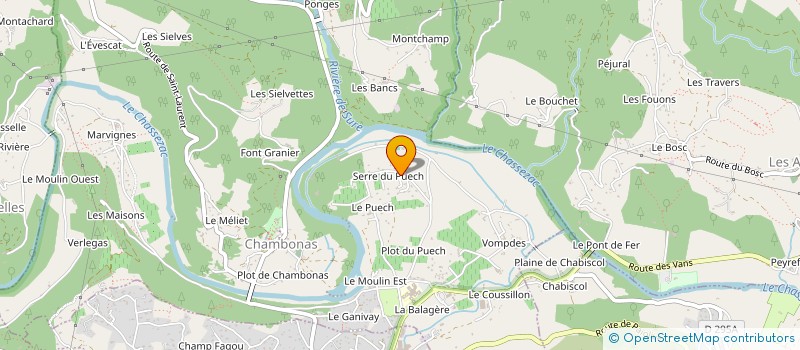 localisation de l'entreprise SCI CPM  CHAMBONAS