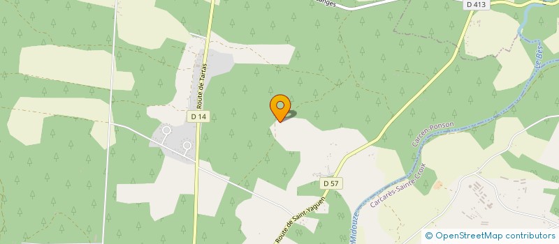 localisation de l'entreprise SCI CPM  CARCEN-PONSON