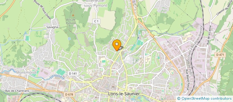 localisation de l'entreprise SCI CPM IMMOBILIER  LONS-LE-SAUNIER