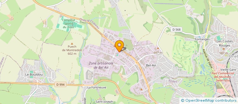 localisation de l'entreprise SCI CPM3  RODEZ