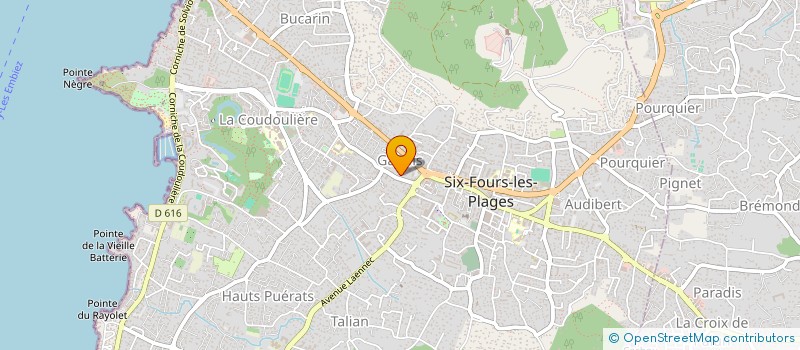 localisation de l'entreprise SCI CPMD 64 à SIX-FOURS-LES-PLAGES