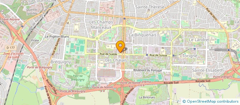 localisation de l'entreprise SCI CPMG  RENNES