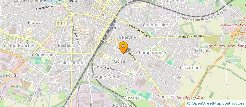 localisation de l'entreprise SCI CPMT  NIORT