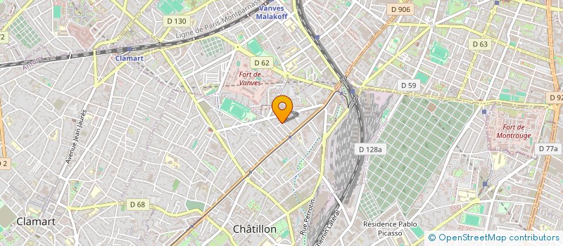 localisation de l'entreprise SCI CPN BOURET  CHATILLON