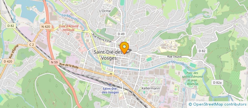 localisation de l'entreprise SCI CPN2M à SAINT-DIE-DES-VOSGES