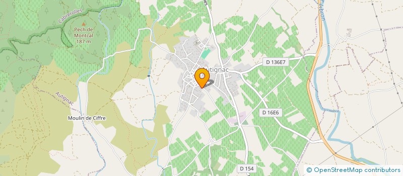 localisation de l'entreprise SCI CPR  AUTIGNAC