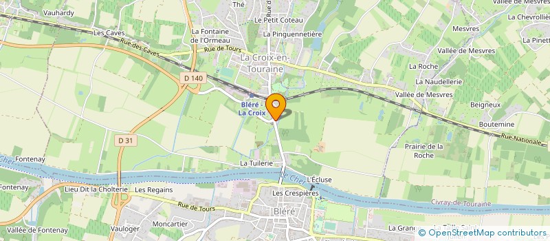 localisation de l'entreprise SCI CPRIMM à LA CROIX EN TOURAINE
