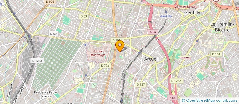 localisation de l'entreprise SCI CPS  ARCUEIL