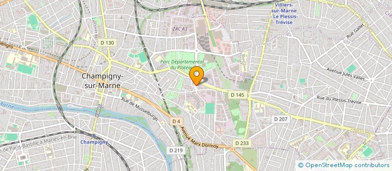 localisation de l'entreprise SCI CPSV DES GRANDS GODETS à CHAMPIGNY-SUR-MARNE