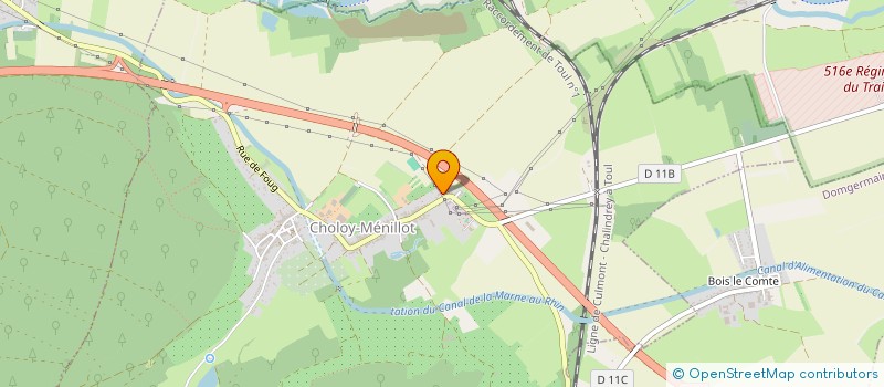 localisation de l'entreprise SCI CPT  CHOLOY-MENILLOT