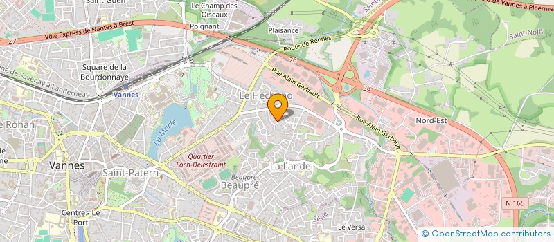 localisation de l'entreprise SCI CPTH à VANNES