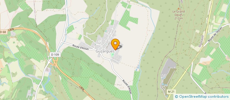 localisation de l'entreprise SCI CPTOU  GUZARGUES