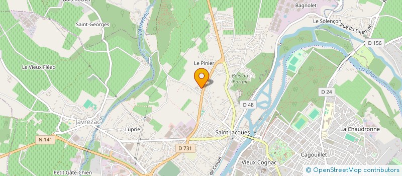localisation de l'entreprise SCI CPVE à COGNAC