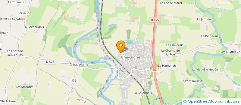 localisation de l'entreprise SCI CQIJP  CHEVAIGNE