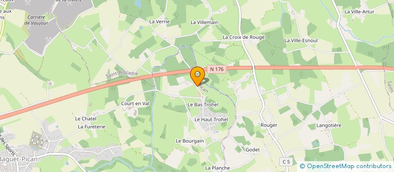 localisation de l'entreprise SCI CQM  BAGUER-PICAN