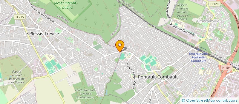 localisation de l'entreprise SCI CR  LE PLESSIS-TREVISE