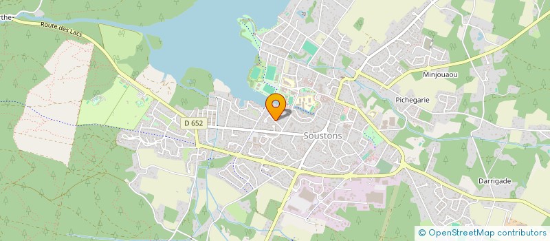 localisation de l'entreprise SCI CR.BA  SOUSTONS