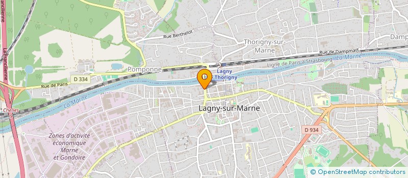 localisation de l'entreprise SCI CR INVESTISSEMENTS  LAGNY-SUR-MARNE