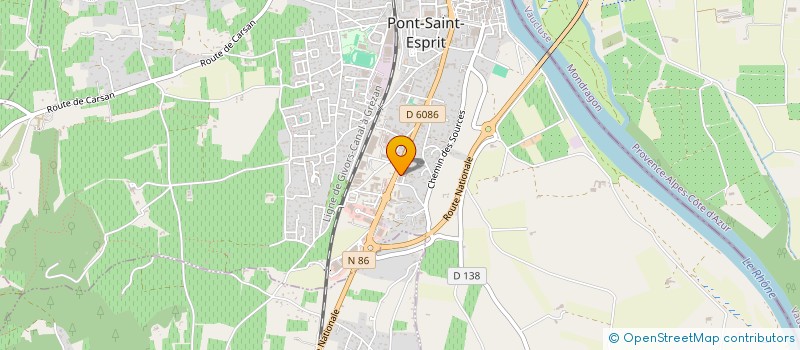 localisation de l'entreprise SCI CR2L  PONT-SAINT-ESPRIT