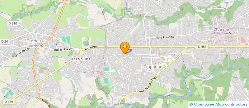 localisation de l'entreprise SCI CRACA  CRAPONNE