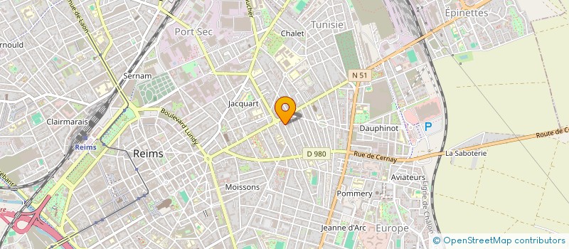 localisation de l'entreprise SCI CRANCE  REIMS