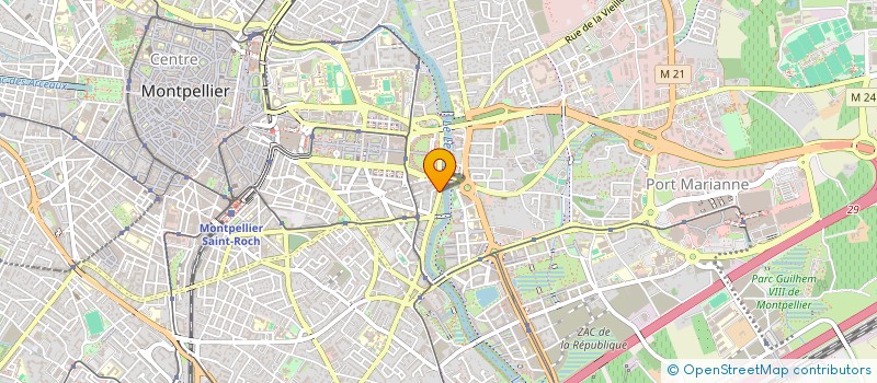 localisation de l'entreprise SCI CRAPONNE à MONTPELLIER